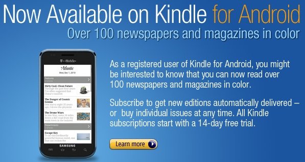 magazine on kindle