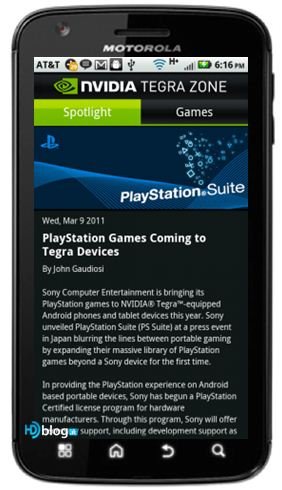 PlayStation Suite coming to Tegra 2