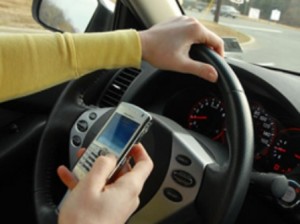 Using the phone while driving