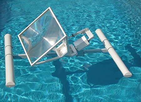 Floating solar panels