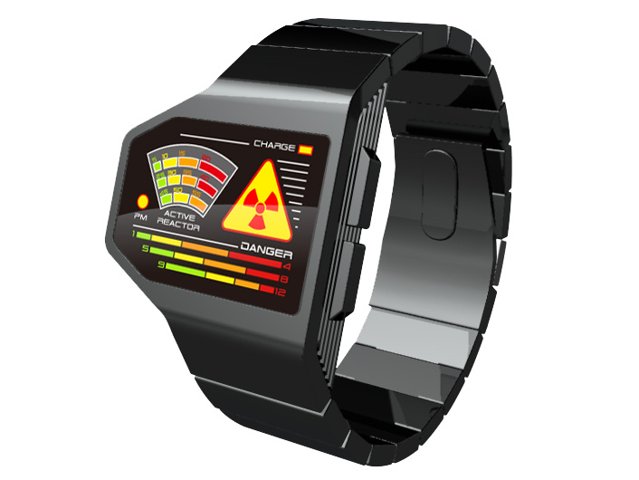 Radiation Level LED concept watch