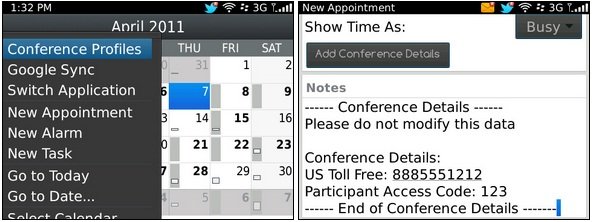 BlackBerry Mobile Conferencing beta