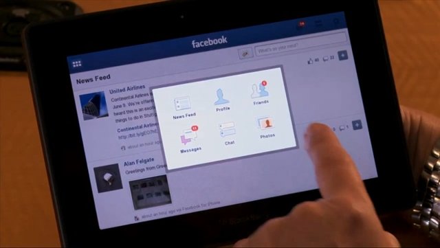 BlackBerry PlayBook Facebook