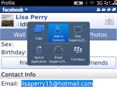 BlackBerry Facebook beta 2