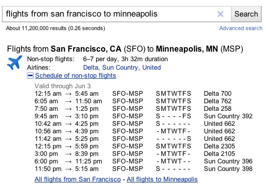 Flight Schedule