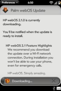 webOS 2.1 update