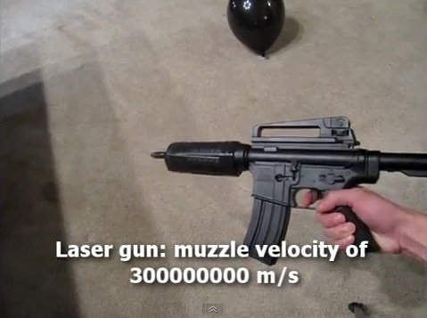 Airsoft laser rifle