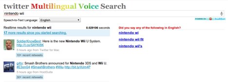 Twitter Multilingual Voice Search