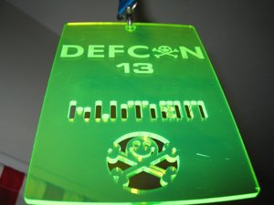 DEFCON badge