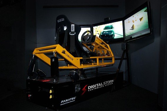 Digital Storm racing simulator