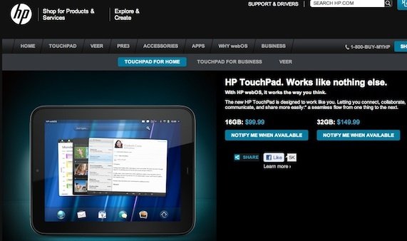 HP TouchPad