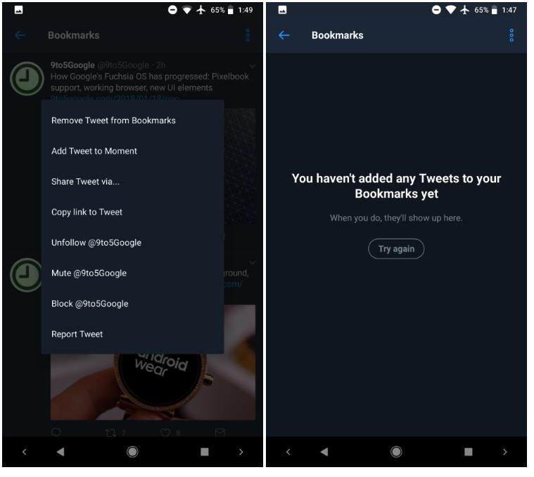 Twitter For Android Testing Bookmarks Feature Ubergizmo
